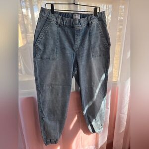 Lane Bryant Grey-Blue Denim Joggers